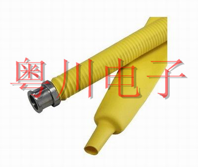 Gas pipeline with heat shrink tubing
