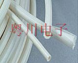 Silicone rubber fiberglass (within the plastic outer fiber) casing